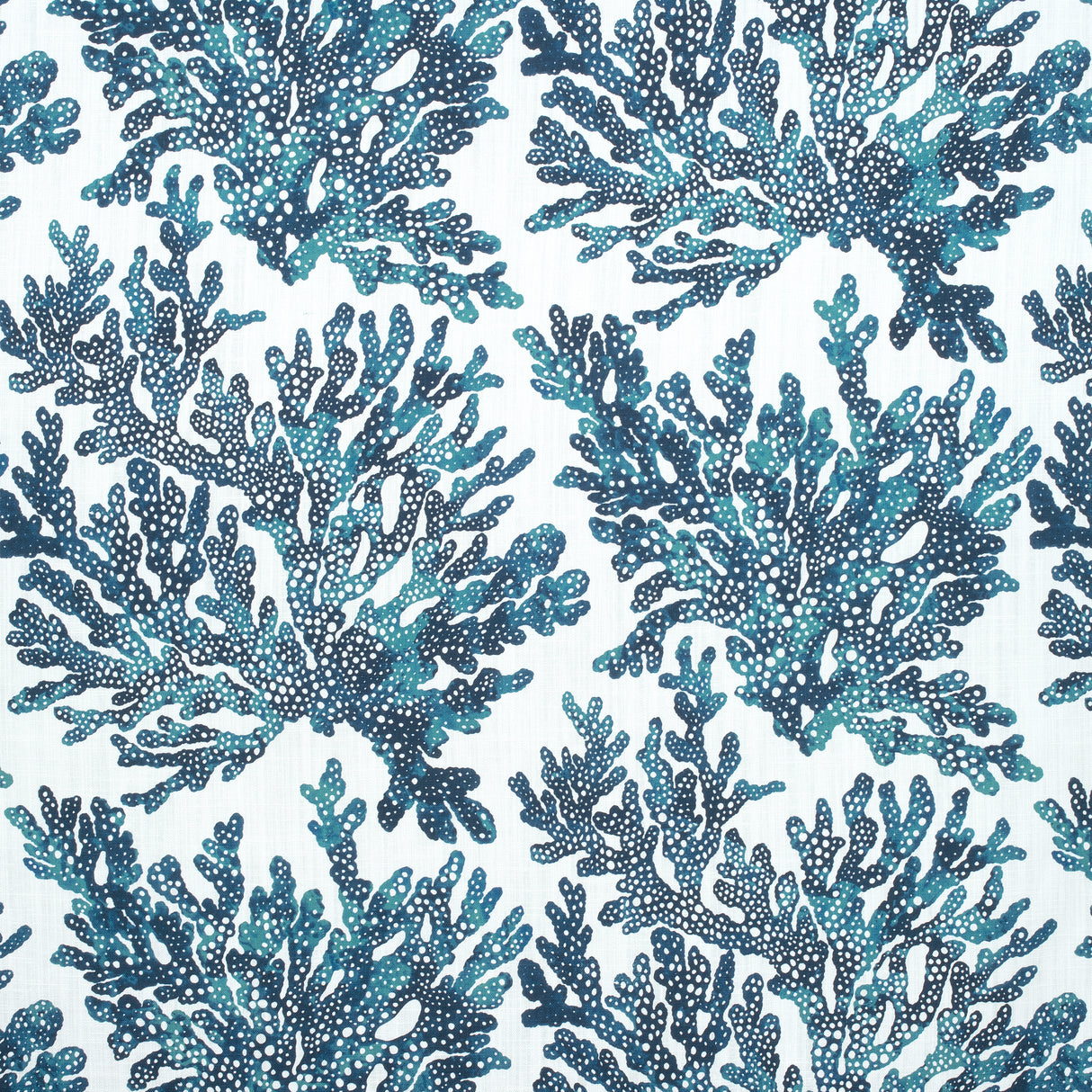 Thibaut F910124 MARINE CORAL Navy Fabric