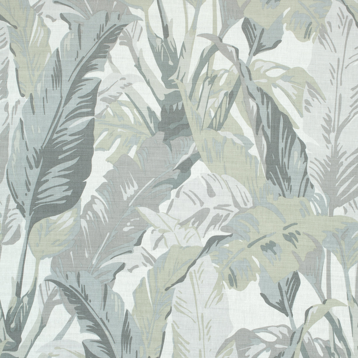 Thibaut F910129 TRAVELERS PALM Grey Fabric