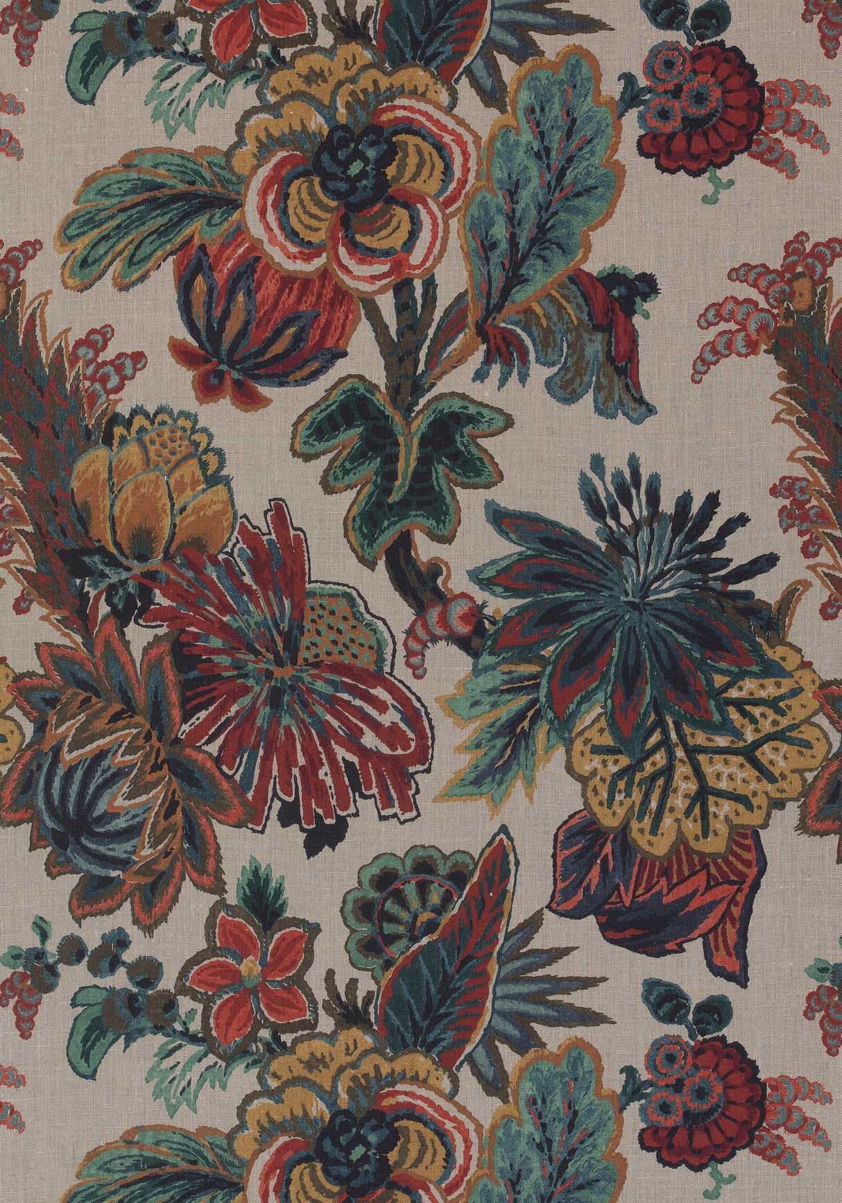 Thibaut F910216 FLORAL GALA Jewel Fabric