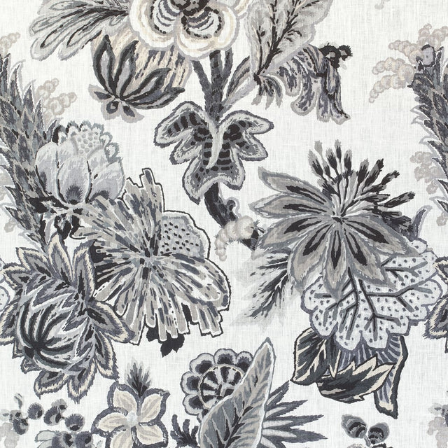 Thibaut F910218 Grey Fabric - Grey