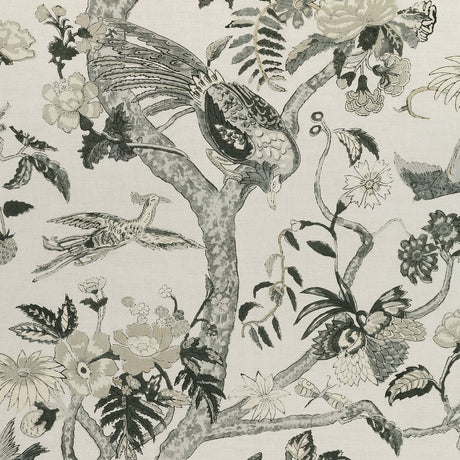 Thibaut F910227 Grey Fabric - Grey