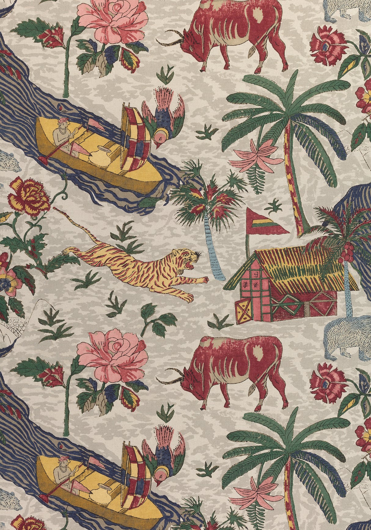 Thibaut F910234 TIGER RESERVE Jewel Fabric