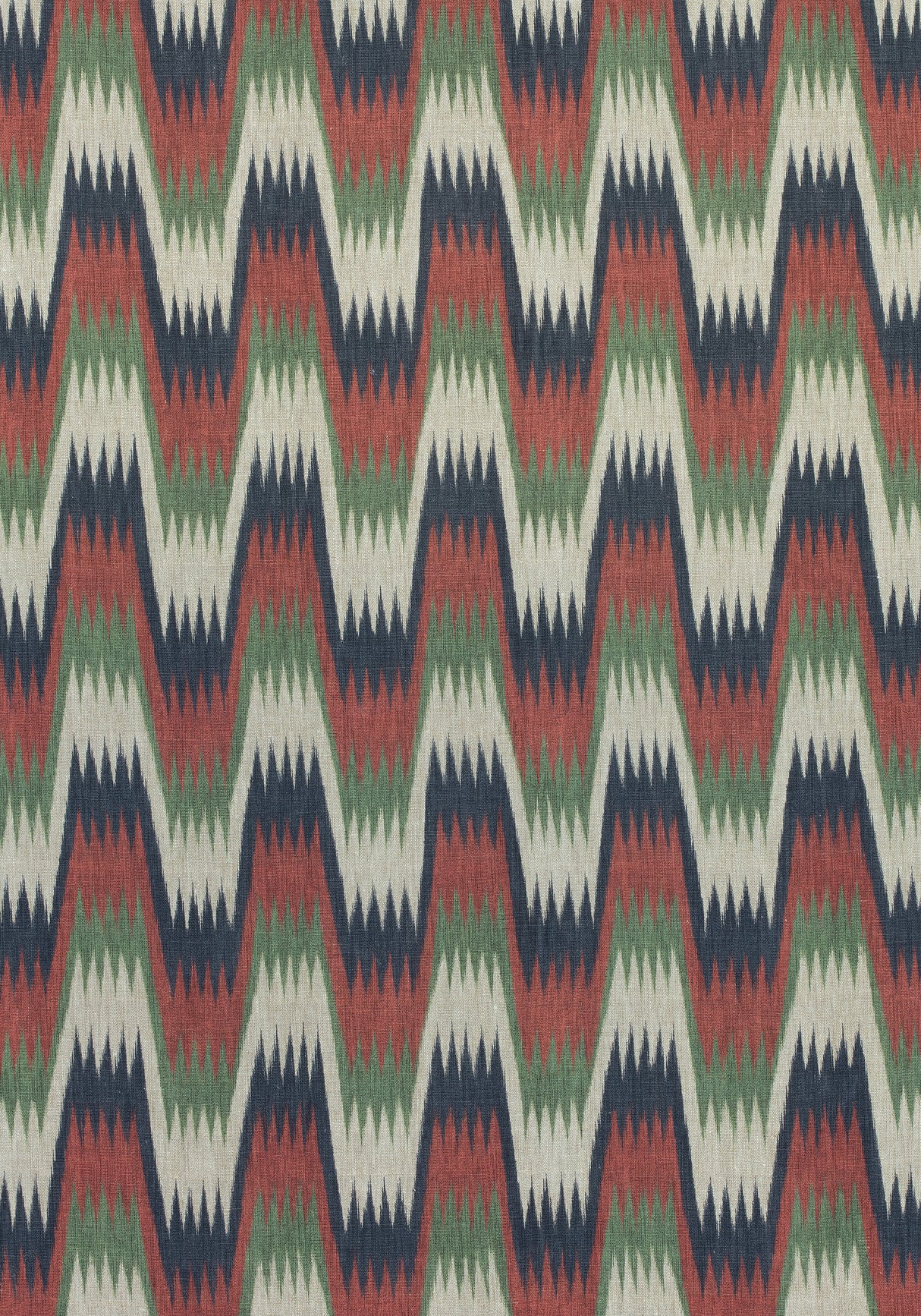 Thibaut F910242 STOCKHOLM CHEVRON Navy and Red Fabric