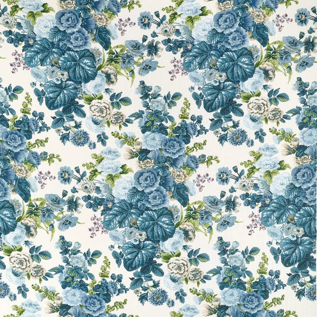 Thibaut HIDCOTE F910512 in Lavender and Blues Fabric - BOXWO