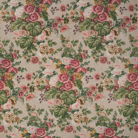 Thibaut HIDCOTE F910514 in Beige and Coral Fabric - BOXWOOD 