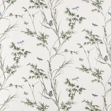 Thibaut VIRGINIA F910526 in Beige and Sage Fabric - BOXWOOD 