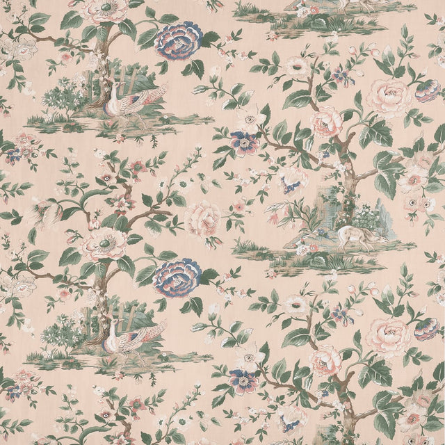 Thibaut FOREST LODGE F910539 in Apricot Fabric - BOXWOOD FAB