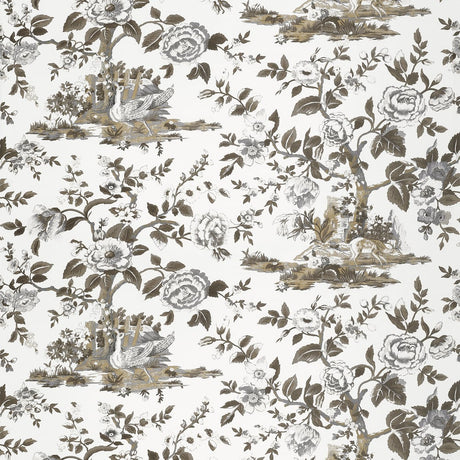 Thibaut FOREST LODGE F910540 in Brown and White Fabric - BOX