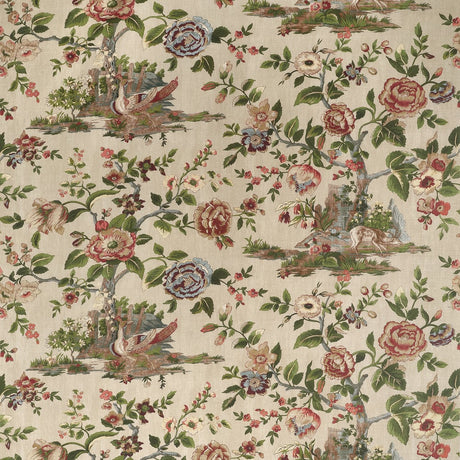 Thibaut FOREST LODGE F910541 in Flax Fabric - BOXWOOD FABRIC