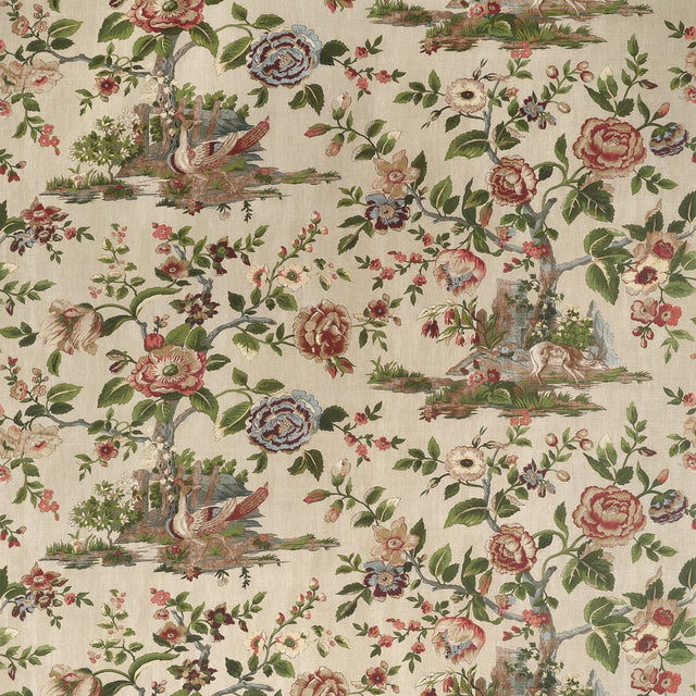 Thibaut FOREST LODGE F910541 in Flax Fabric - BOXWOOD FABRIC