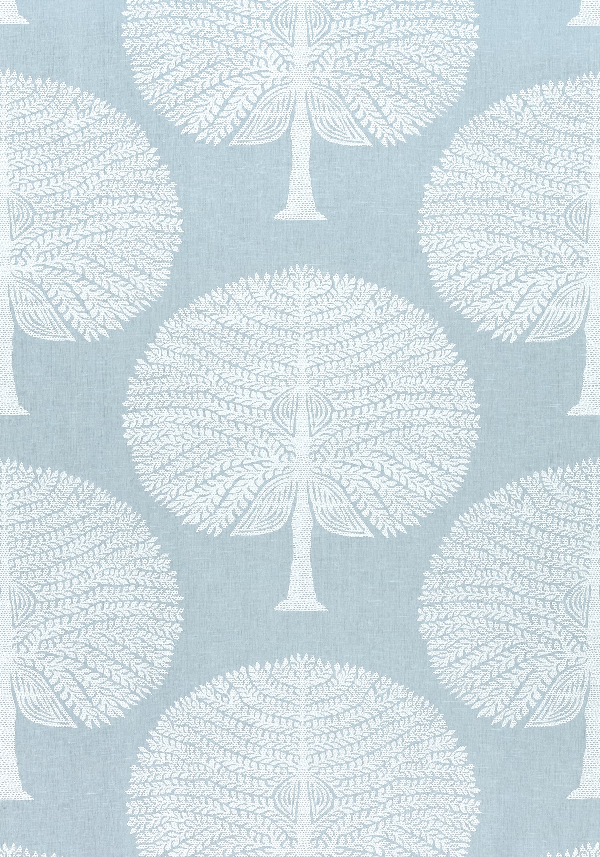 Thibaut F910600 MULBERRY TREE Spa Blue Fabric