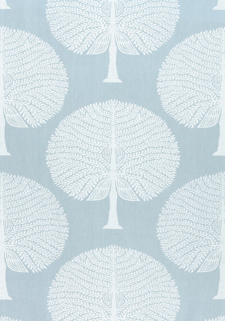 Thibaut F910600 MULBERRY TREE Spa Blue Fabric