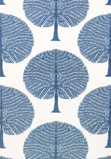 Thibaut F910603 MULBERRY TREE Navy Fabric