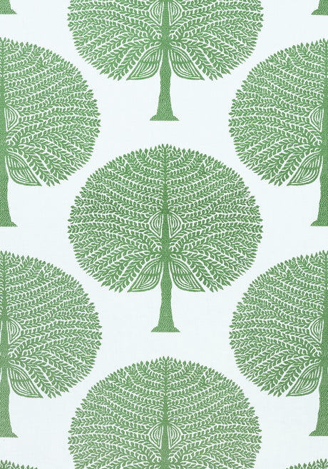 Thibaut F910604 MULBERRY TREE Green Fabric