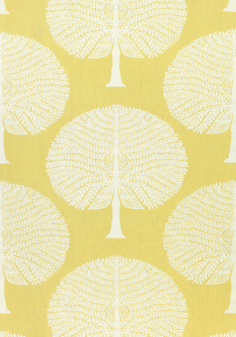 Thibaut F910605 MULBERRY TREE Yellow Fabric