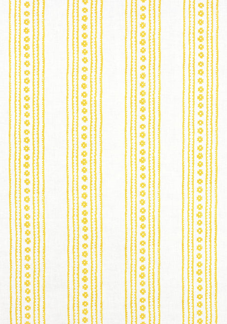 Thibaut F910610 NEW HAVEN STRIPE Yellow Fabric