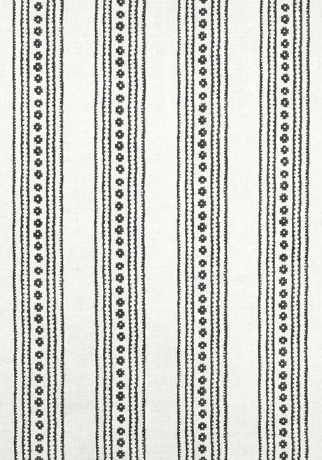 Thibaut F910611 NEW HAVEN STRIPE Black Fabric