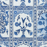 Thibaut F910629 INDIAN PANEL Blue Fabric