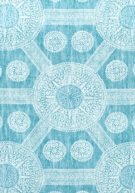 Thibaut F910634 STONINGTON Turquoise Fabric