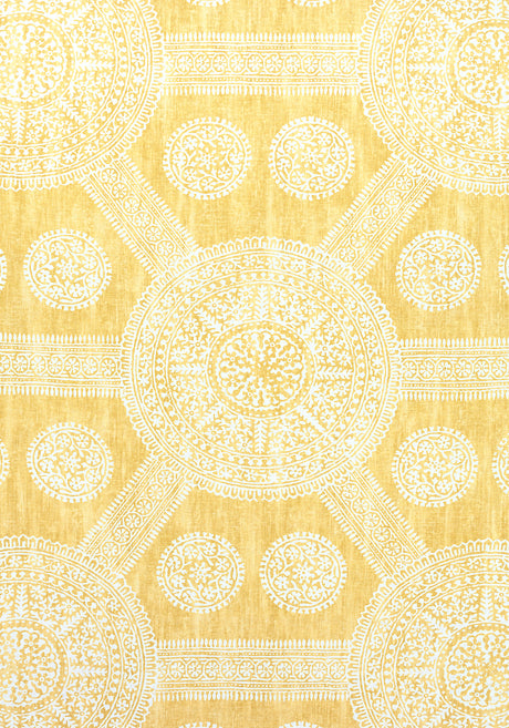 Thibaut F910639 STONINGTON Yellow Fabric