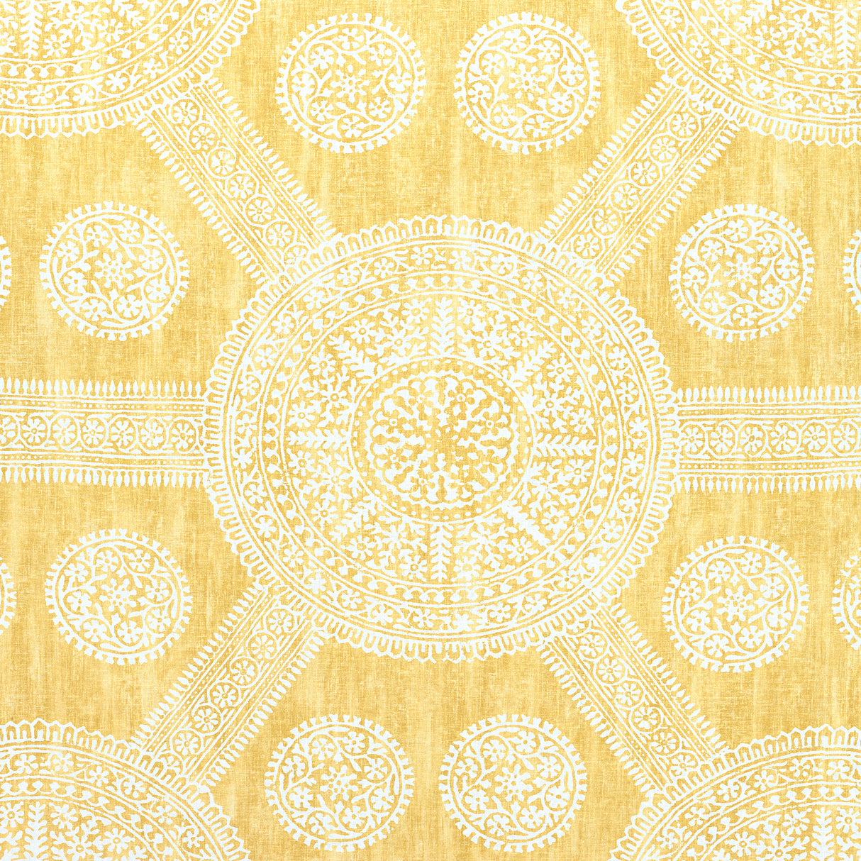 Thibaut F910639 STONINGTON Yellow Fabric