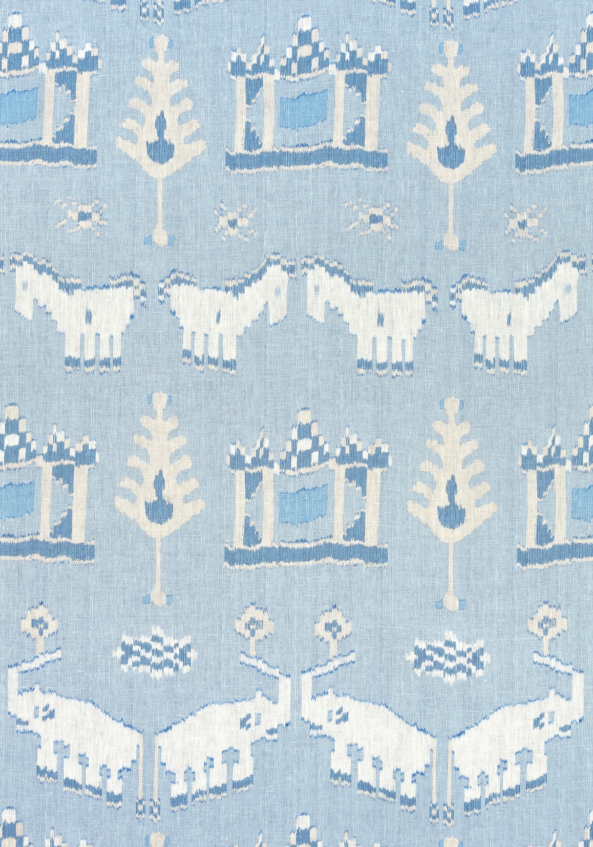 Thibaut F910643 KINGDOM PARADE Spa Blue Fabric
