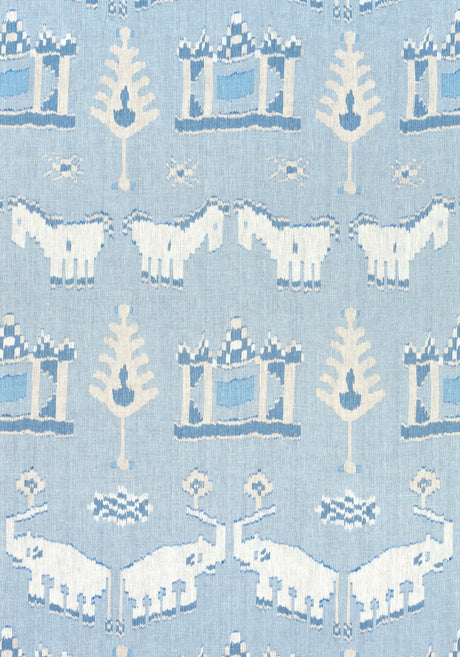 Thibaut F910643 KINGDOM PARADE Spa Blue Fabric