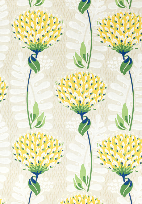 Thibaut F910646 TIVERTON Yellow Fabric