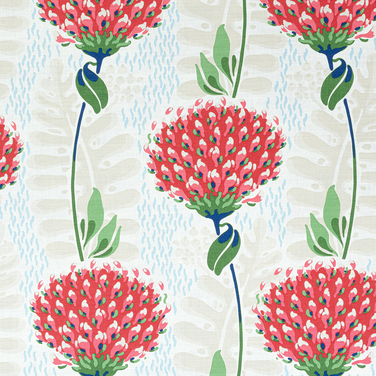 Thibaut F910647 TIVERTON Red Fabric