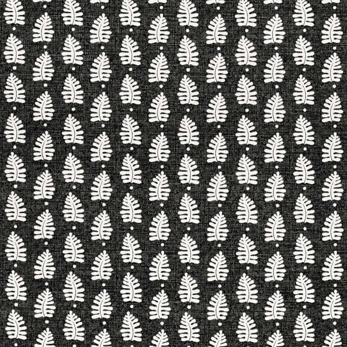 Thibaut F910657 FERNDALE Black Fabric