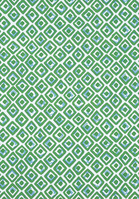 Thibaut F910659 INDIAN DIAMOND Green Fabric
