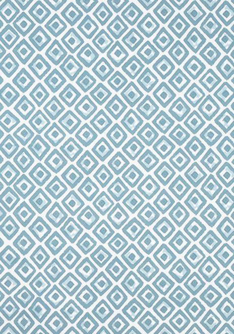 Thibaut F910662 INDIAN DIAMOND Spa Blue Fabric