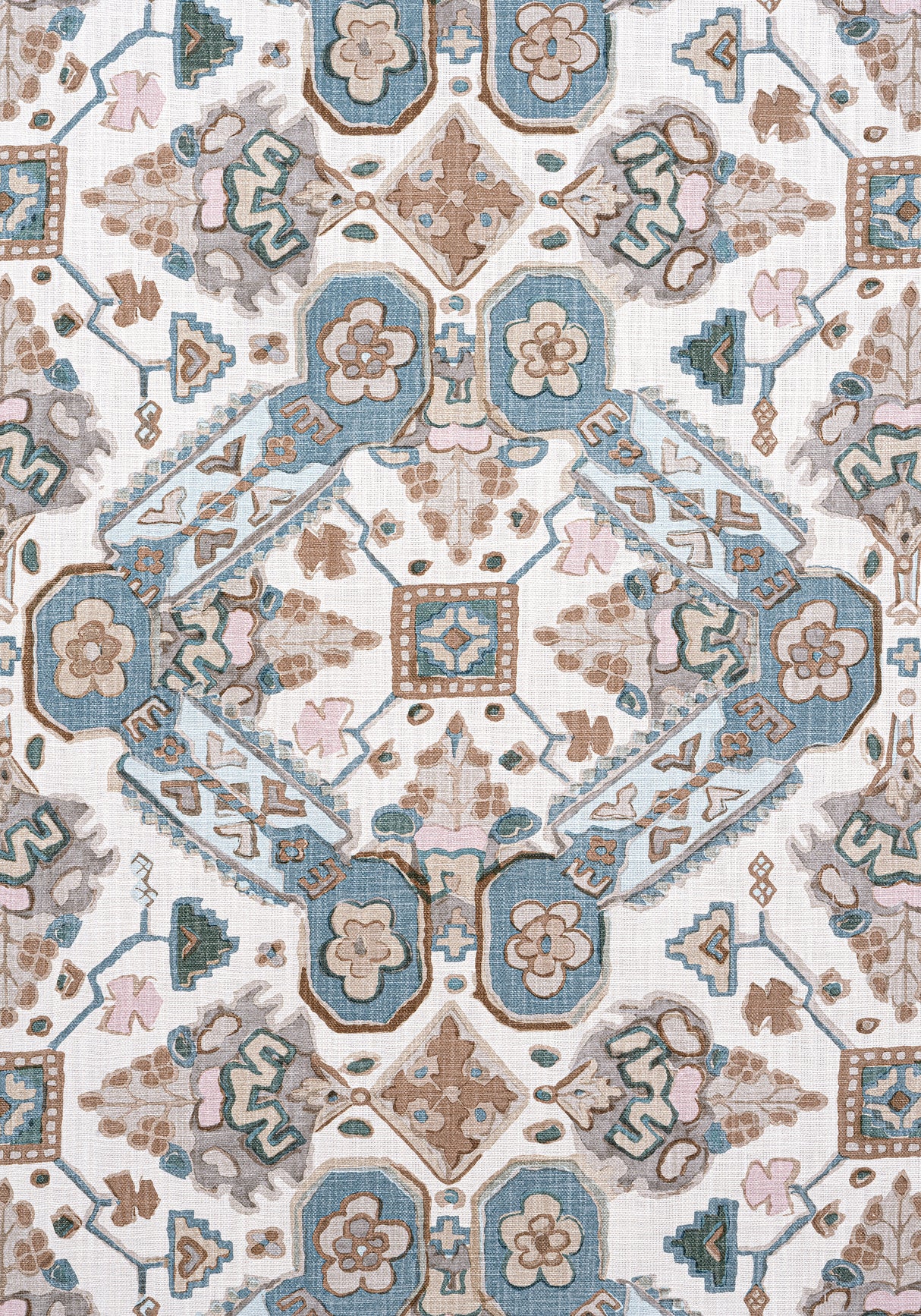 Thibaut F910825 PERSIAN CARPET Spa Blue Fabric