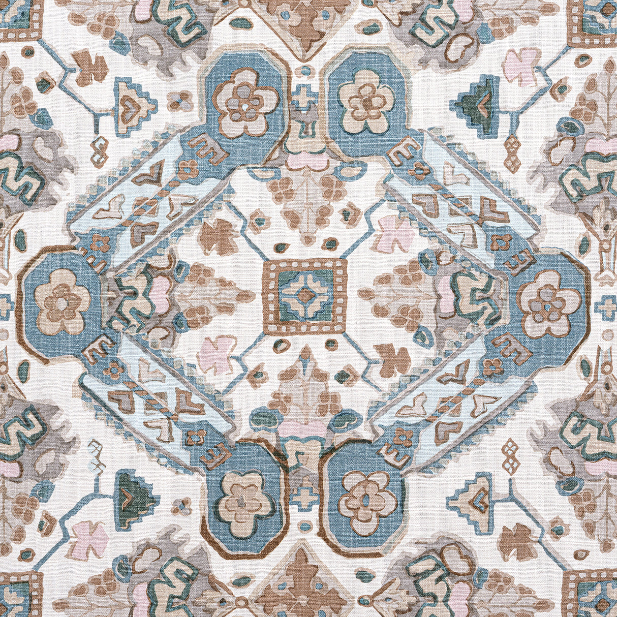Thibaut F910825 PERSIAN CARPET Spa Blue Fabric