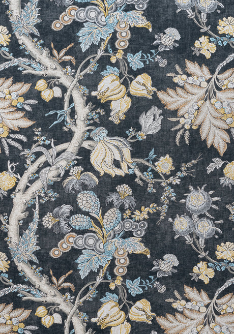 Thibaut F910842 CHATELAIN Charcoal Fabric