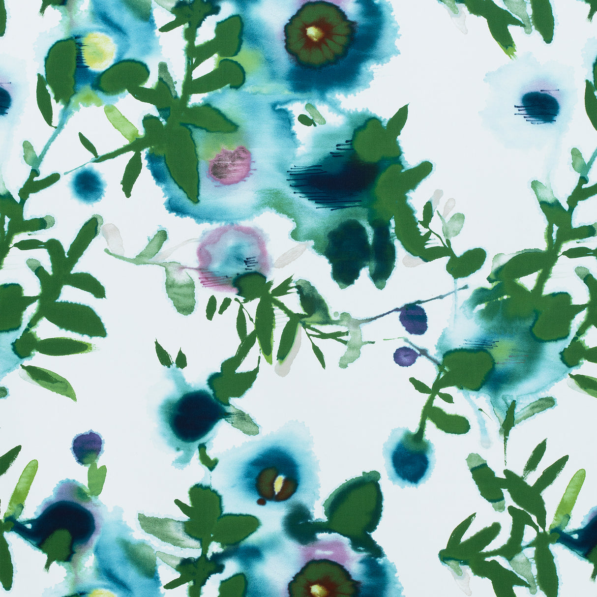 Thibaut F913084 OPEN SPACES Turquoise Fabric