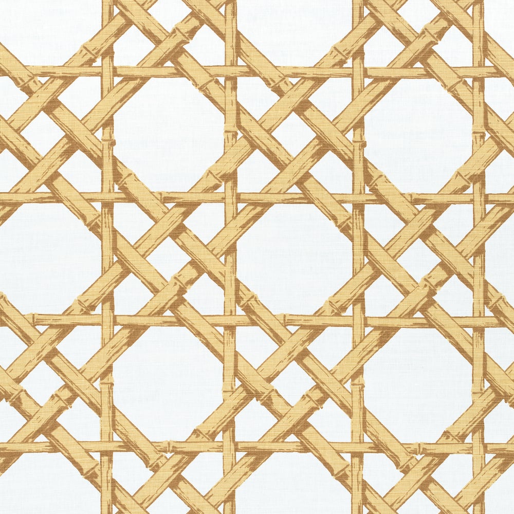 Thibaut F913144 CYRUS CANE Gold Fabric