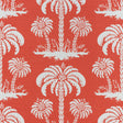 Thibaut PALM ISLAND F913147 in Coral Fabric - SUMMER HOUSE F