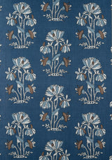 Thibaut F913203 LILY FLOWER Navy Fabric