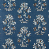 Thibaut F913203 LILY FLOWER Navy Fabric