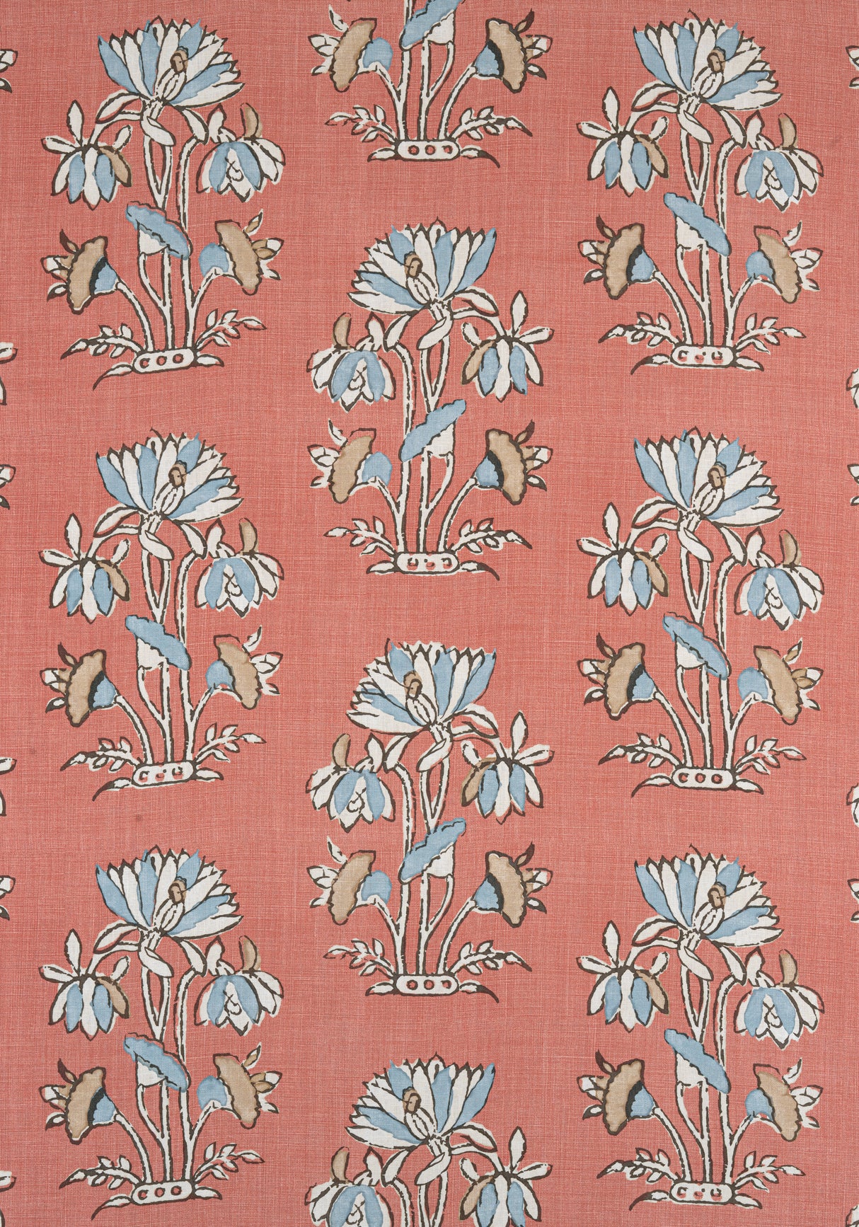 Thibaut F913205 LILY FLOWER Coral Fabric