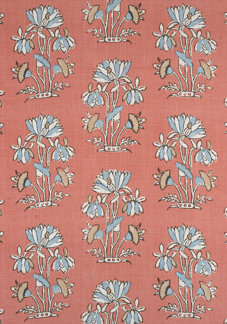 Thibaut F913205 LILY FLOWER Coral Fabric