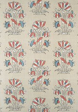 Thibaut F913206 LILY FLOWER Beige and Sunbaked Fabric