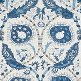 Thibaut F913218 LEWIS Blue and Beige Fabric