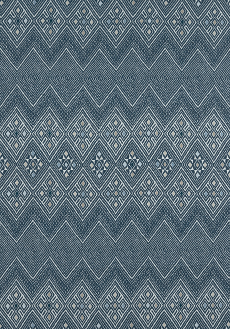Thibaut F913231 HIGH PLAINS Navy and White Fabric