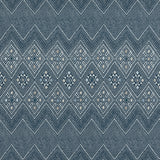Thibaut F913231 HIGH PLAINS Navy and White Fabric