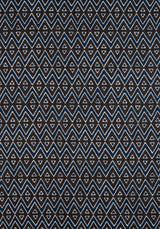 Thibaut F913236 TIBURON Brown and Navy Fabric
