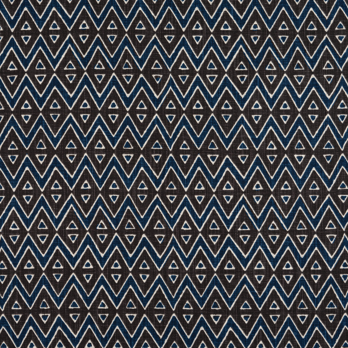 Thibaut F913236 TIBURON Brown and Navy Fabric