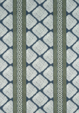 Thibaut F913247 AUSTIN Bluestone and Green Fabric