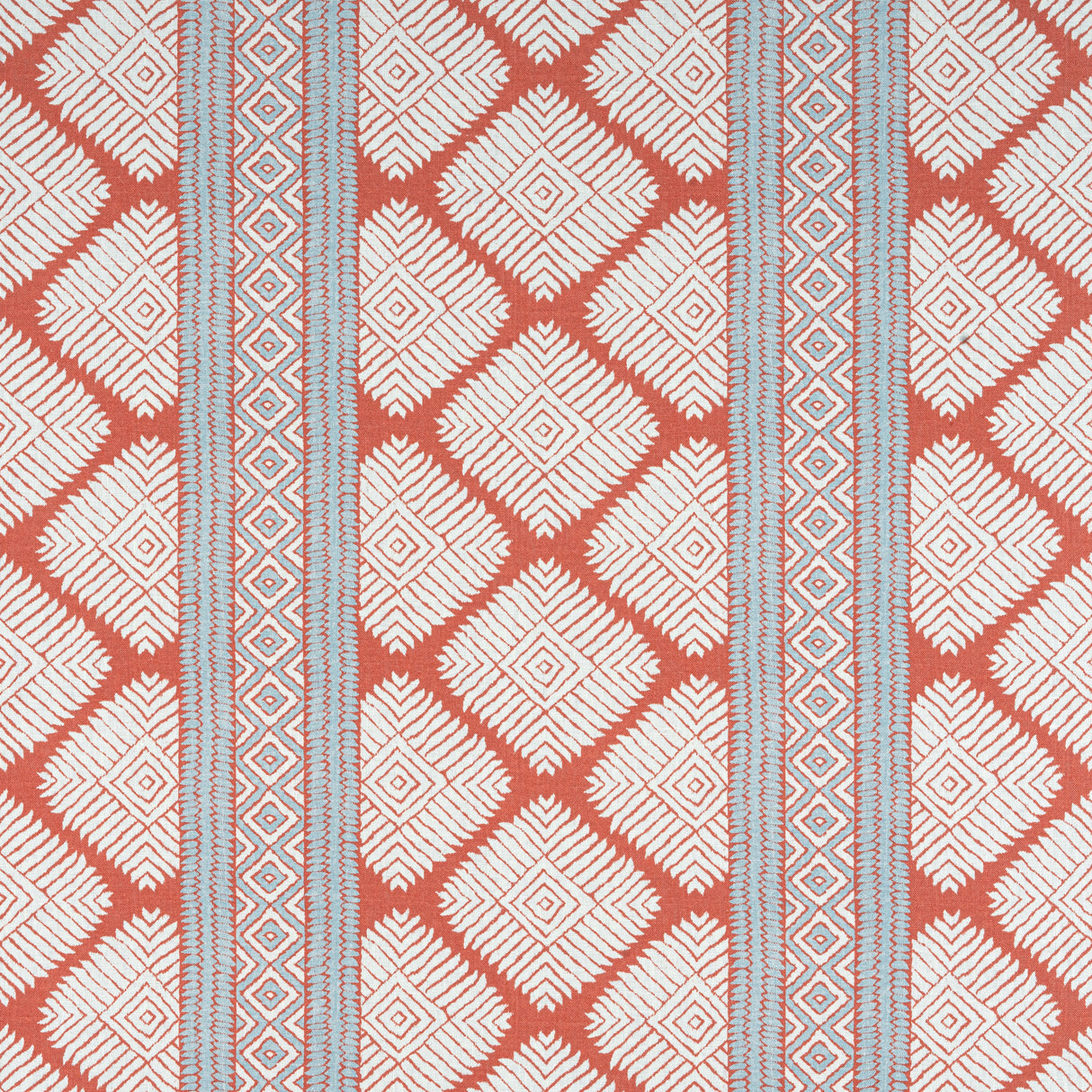 Thibaut F913248 AUSTIN Coral and Spa Blue